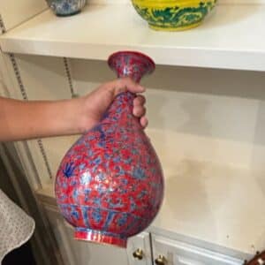 Chinese-Porcelain-Vase-with-Iron-Red-and-Underglaze-Blue-Decoration-Xuande-Mark-second-image
