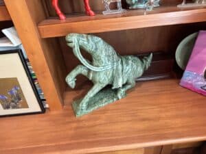 Chinese-Tang-Dynasty-Style-Green-Jade-Horse-Sculpture