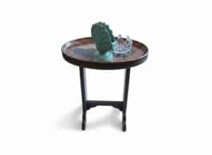 Hull-Pottery-Fan-Vase-and-Crystal-Bowl-Set-third-image