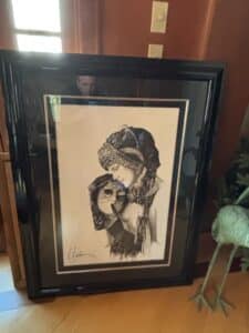 M.-Martineau-Signed-Portrait-Drawing