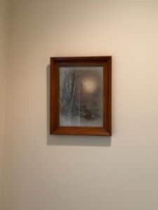 Pair-of-Decorative-Oil-Paintings-Paris-Street-Scene-and-Moonlit-Forest-Landscape-second-image