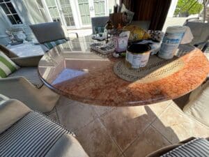 Red-Travertine-Round-Dining-Table