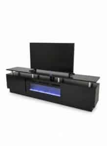 Modern-Black-Electric-Fireplace-Media-Console-with-Tiered-Shelving