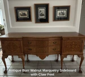 Antique-Burr-Walnut-Marquetry-Sideboard-with-Claw-Feet