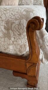 Antique-Mahogany-Sleigh-Bed-second-image