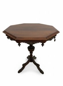 Antique-Octagonal-Pedestal-Table-with-Lamp-second-image