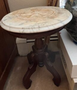 Antique-Victorian-Walnut-Marble-Top-Parlor-Table