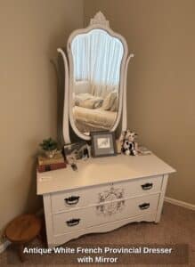 Antique-White-French-Provincial-Dresser-with-Mirror