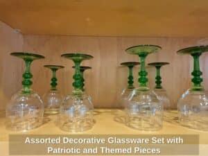 Assorted-Decorative-Glassware-Set-with-Patriotic-and-Themed-Pieces-third-image