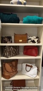 Assorted-Designer-Handbags-including-Brahmin-Dooney-Bourke-and-Ostrich-Leather-Bag