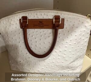 Assorted-Designer-Handbags-including-Brahmin-Dooney-Bourke-and-Ostrich-Leather-Bag-fourth-image