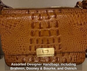 Assorted-Designer-Handbags-including-Brahmin-Dooney-Bourke-and-Ostrich-Leather-Bag-second-image
