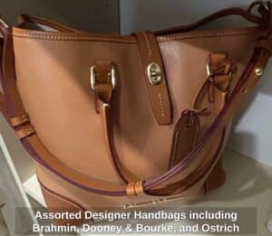 Assorted-Designer-Handbags-including-Brahmin-Dooney-Bourke-and-Ostrich-Leather-Bag-third-image