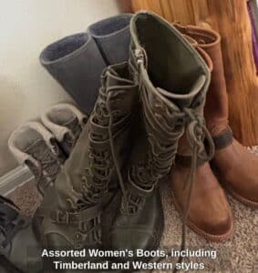 Assorted-Womens-Boots-including-Timberland-and-Western-styles-third-image
