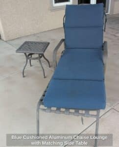 Blue-Cushioned-Aluminum-Chaise-Lounge-with-Matching-Side-Table