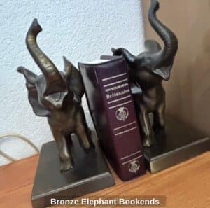 Bronze-Elephant-Bookends