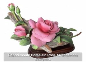 Capodimonte-Porcelain-Rose-Arrangement-Sculpture