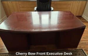 Cherry-Bow-Front-Executive-Desk