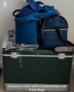 Coleman-Cooler-with-Insulated-Bags-and-Trash-Bags