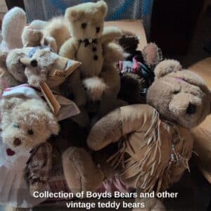 Collection-of-Boyds-Bears-and-other-vintage-teddy-bears