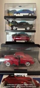 Collection-of-Die-Cast-Model-Cars-Primarily-s-s-Fords-and-Mercurys