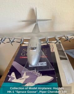 Collection-of-Model-Airplanes-Hughes-HK-Spruce-Goose-Piper-Cherokee-Guillows-P-Peashooter-second-image