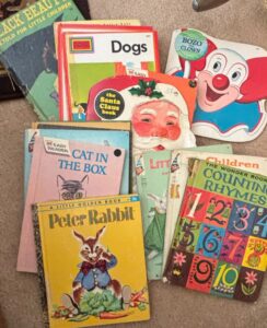 Collection-of-Vintage-Childrens-Books-and-Stand-Up-Storybooks