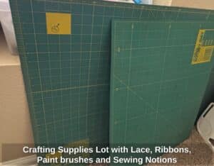 Crafting-Supplies-Lot-with-Lace-Ribbons-Paint-brushes-and-Sewing-Notions-second-image