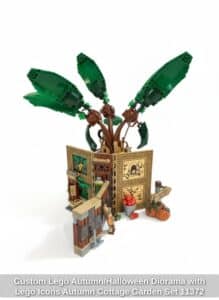 Custom-Lego-Autumn-or-Halloween-Diorama-with-Lego-Icons-Autumn-Cottage-Garden-Set-third-image