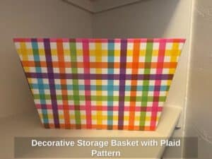 Decorative-Storage-Basket-with-Plaid-Pattern