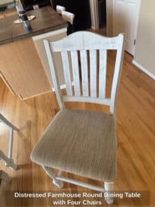 Distressed-Farmhouse-Round-Dining-Table-with-Four-Chairs-third-image