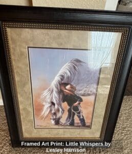 Framed-Art-Print-Little-Whispers-by-Lesley-Harrison