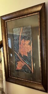 Framed-Leaf-Lines-Botanical-Print-of-Maple-Leaves-by-Booker-Morey