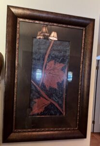 Framed-Leaf-Lines-Botanical-Print-of-Maple-Leaves-by-Booker-Morey-second-image