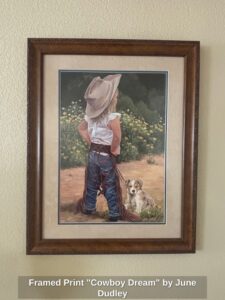 Framed-Print-Cowboy-Dream-by-June-Dudley