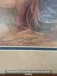 Framed-Print-Cowboy-Dream-by-June-Dudley-second-image