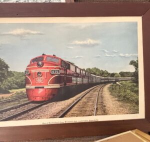 Framed-Print-of-Rock-Island-Lines-EMD-F-Rocket-Locomotive