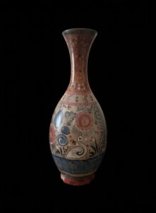 Hand-Painted-Tonala-Mexican-Pottery-Vase
