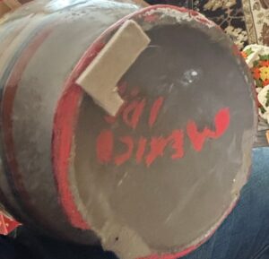 Hand-Painted-Tonala-Mexican-Pottery-Vase-second-image