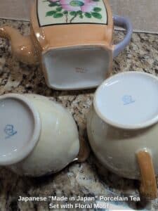 Japanese-Made-in-Japan-Porcelain-Tea-Set-with-Floral-Motif