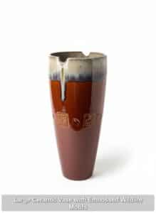 Large-Ceramic-Vase-with-Embossed-Wildlife-Motifs