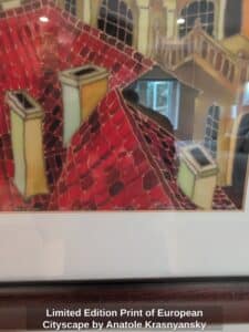 Limited-Edition-Print-of-European-Cityscape-by-Anatole-Krasnyansky-second-image