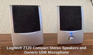 Logitech-Z-Compact-Stereo-Speakers-and-Generic-USB-Microphone
