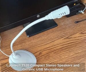 Logitech-Z-Compact-Stereo-Speakers-and-Generic-USB-Microphone-second-image