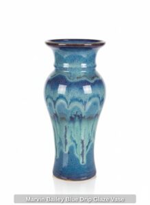 Marvin-Bailey-Blue-Drip-Glaze-Vase