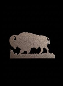 Metal-Buffalo-Silhouette-Bookend