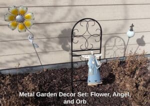 Metal-Garden-Decor-Set-Flower-Angel-and-Orb