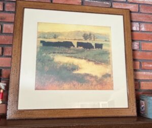 Michael-Workman-Pastoral-Scene-with-Cattle-Framed-Print