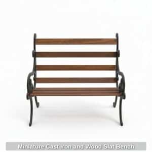 Miniature-Cast-Iron-and-Wood-Slat-Bench