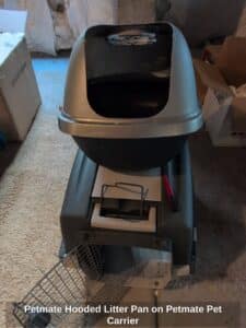 Petmate-Hooded-Litter-Pan-on-Petmate-Pet-Carrier